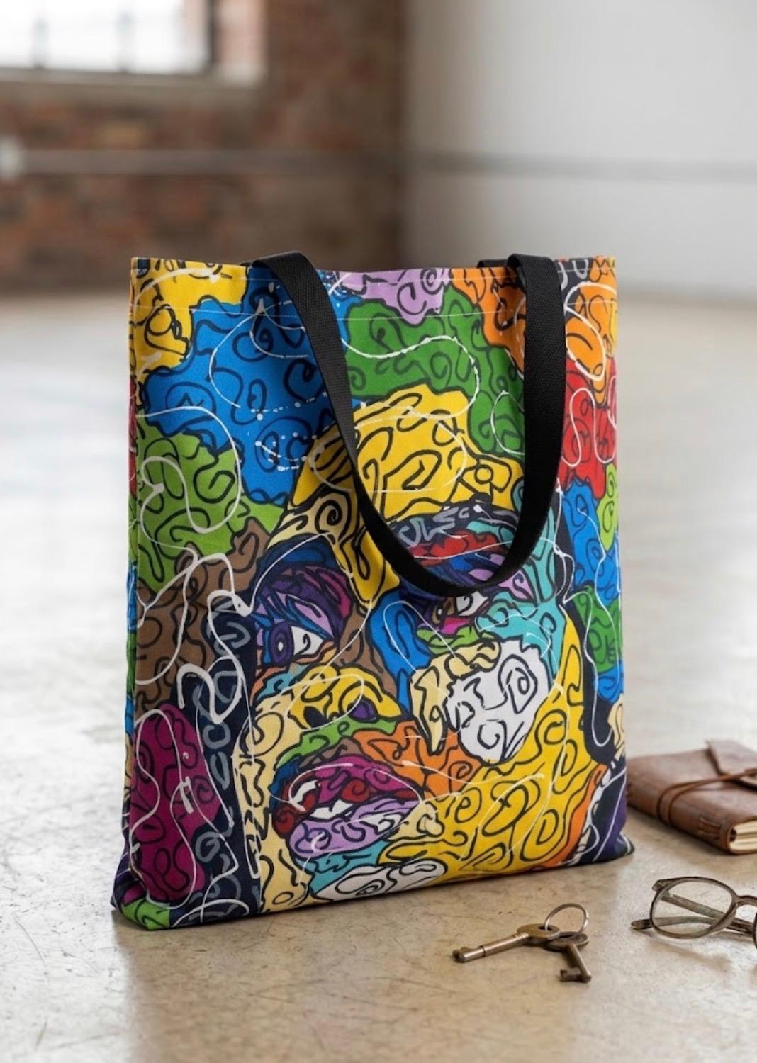 "Aisha" Fine Art Tote Bag – by Jaime Díaz | Las Negronas Collection